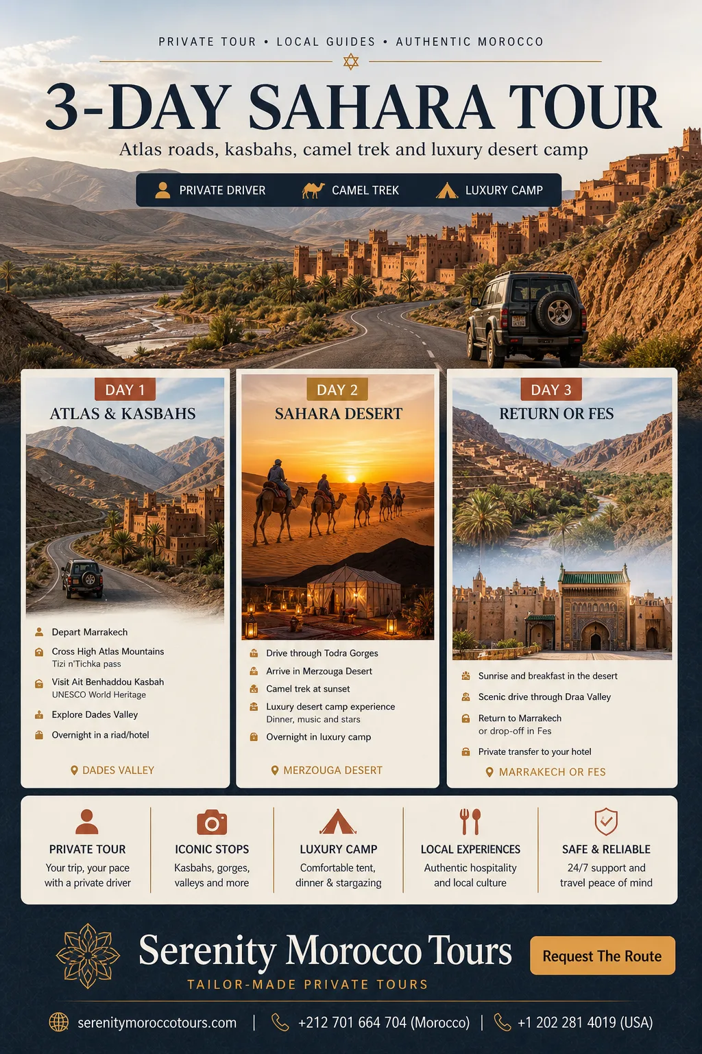 Desert Adventure Checklist — Serenity Morocco Tours planning guide