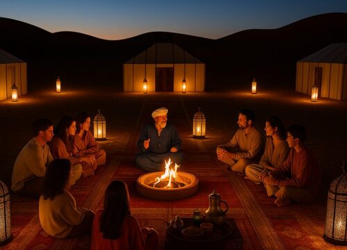 Luxury Desert Campfire Gathering