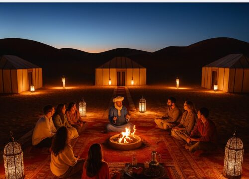 Luxury Desert Campfire Gathering