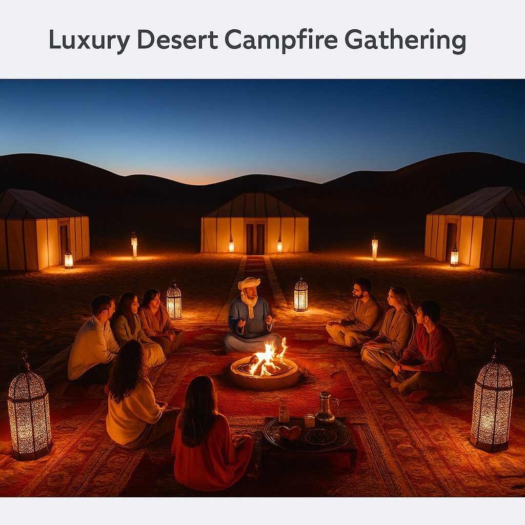 Luxury Desert Campfire Gathering