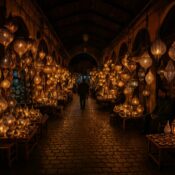 Marrakech Lamp Market by Night