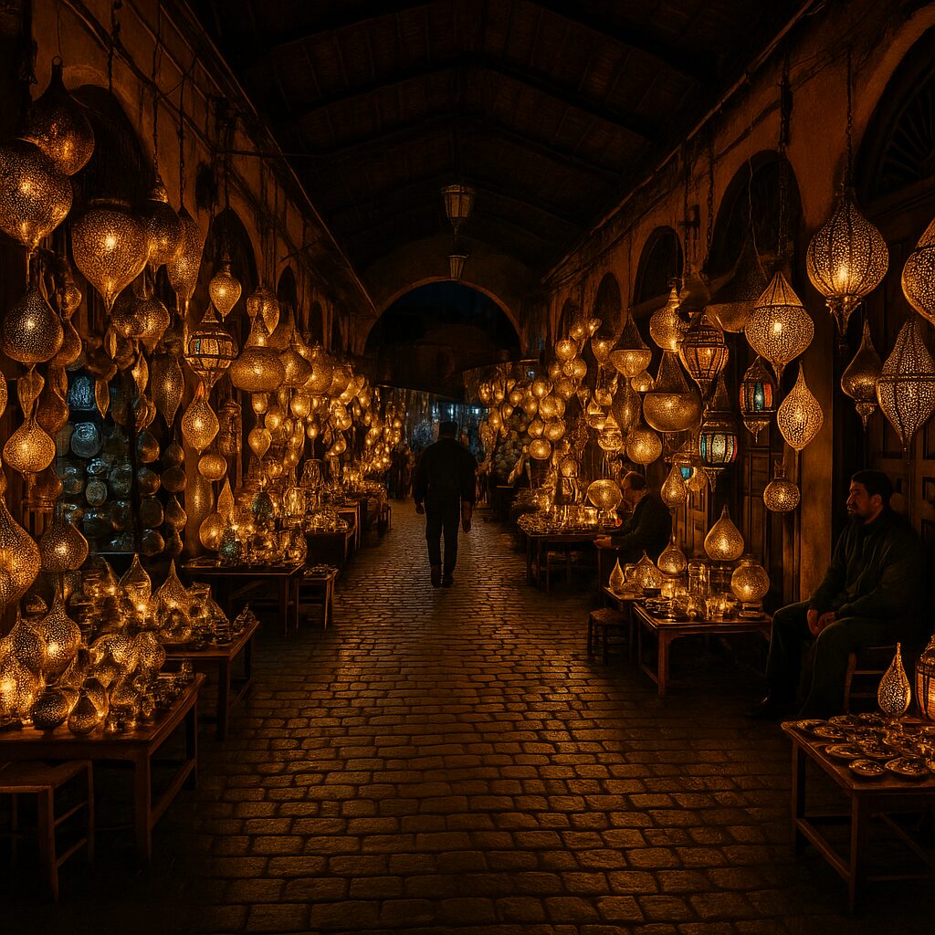Marrakech Lamp Market by Night