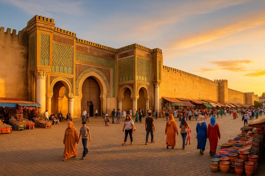 Meknes – Bab Mansour at Sunset