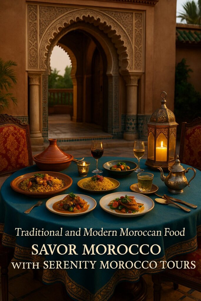 Traditional and Modern Moroccan Food: Savor Morocco with Serenity Morocco Tours